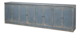 Eight Is Enough Extra Wide Sideboard Blue Grey Sideboards LOOMLAN By Sarreid