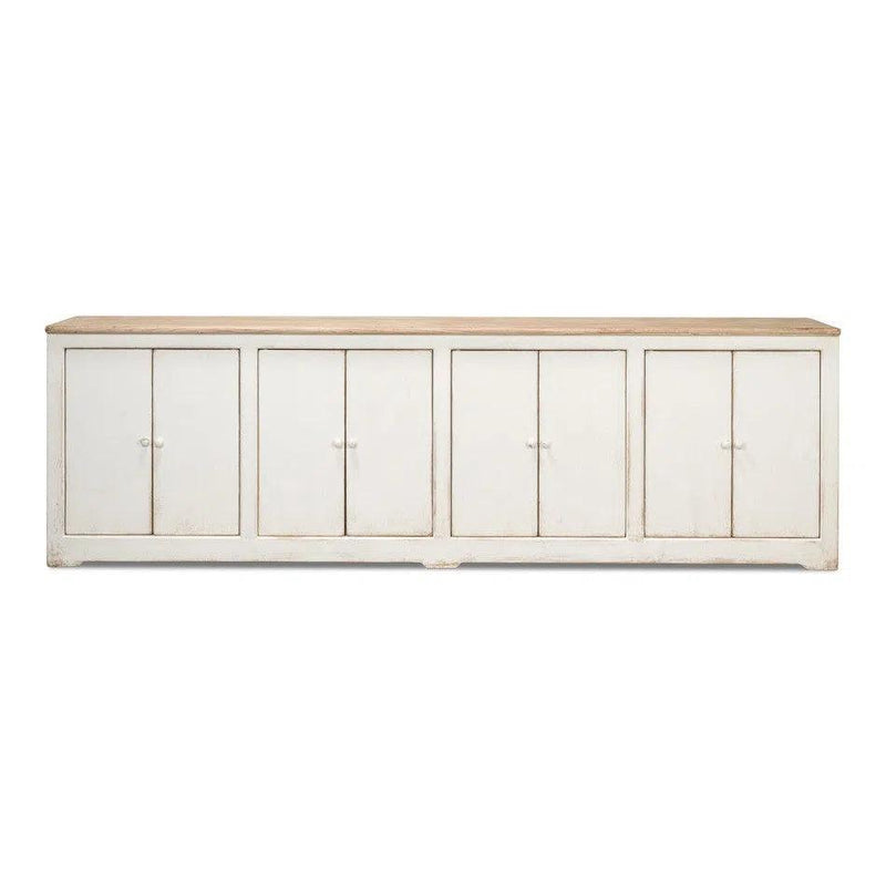 Eight Is Enough Extra Wide Sideboard Whitewash Sideboards LOOMLAN By Sarreid