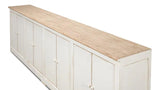 Eight Is Enough Extra Wide Sideboard Whitewash Sideboards LOOMLAN By Sarreid