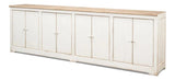 Eight Is Enough Extra Wide Sideboard Whitewash Sideboards LOOMLAN By Sarreid