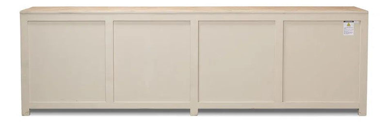 Eight Is Enough Extra Wide Sideboard Whitewash Sideboards LOOMLAN By Sarreid