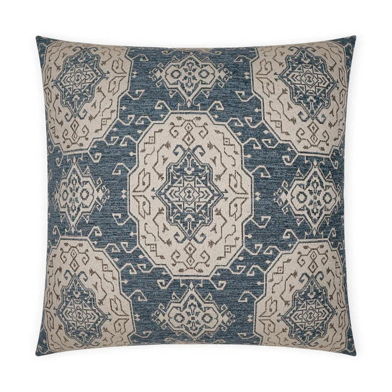 Elaine Global Slate Blue Large Throw Pillow With Insert Throw Pillows LOOMLAN By D.V. Kap