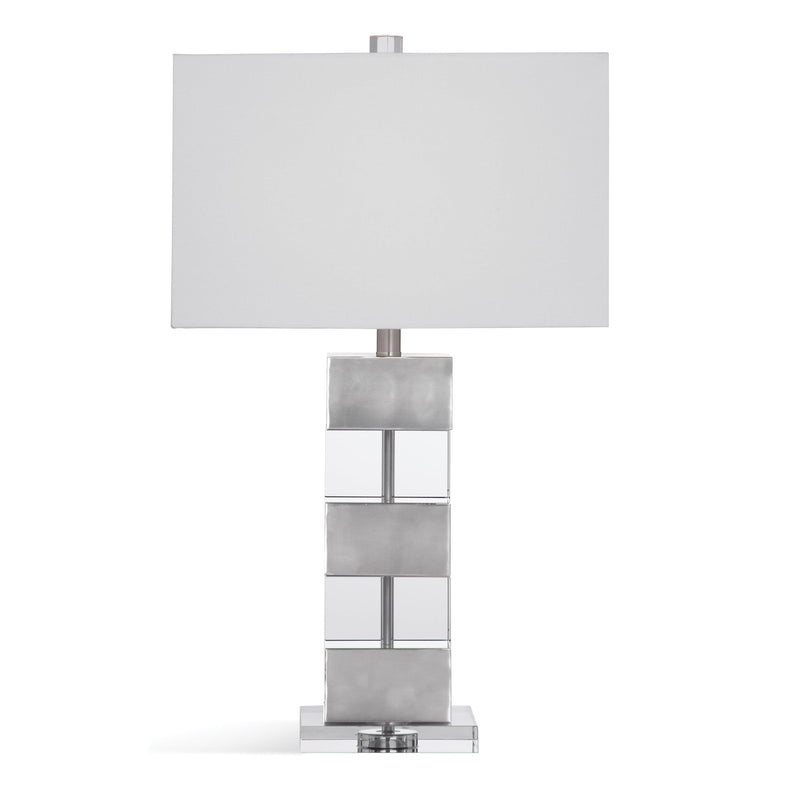 Elara Metal Grey Table Lamp Table Lamps LOOMLAN By Bassett Mirror