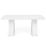 Elcor Fiber Reinforced Concrete Rectangular Bar Table Outdoor Dining Tables LOOMLAN By Urbia