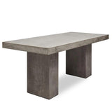 Elcor Fiber Reinforced Concrete Rectangular Bar Table Outdoor Dining Tables LOOMLAN By Urbia