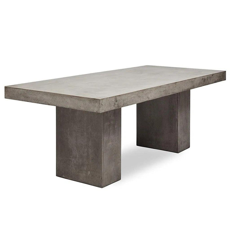 Elcor Fiber Reinforced Concrete Rectangular Dining Table Outdoor Dining Tables LOOMLAN By Urbia