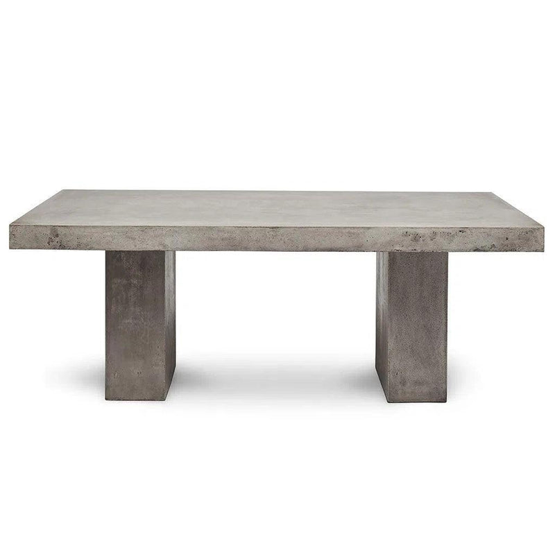 Elcor Fiber Reinforced Concrete Rectangular Dining Table Outdoor Dining Tables LOOMLAN By Urbia