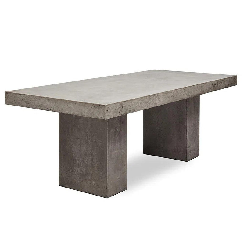 Elcor Fiber Reinforced Concrete Rectangular Dining Table Outdoor Dining Tables LOOMLAN By Urbia