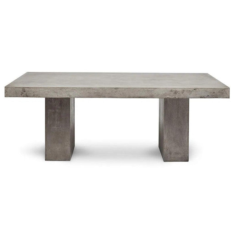 Elcor Fiber Reinforced Concrete Rectangular Dining Table Outdoor Dining Tables LOOMLAN By Urbia