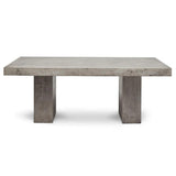 Elcor Fiber Reinforced Concrete Rectangular Dining Table Outdoor Dining Tables LOOMLAN By Urbia