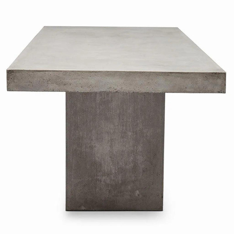 Elcor Fiber Reinforced Concrete Rectangular Dining Table Outdoor Dining Tables LOOMLAN By Urbia