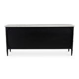 Eleanor Marble and Wood Black 6 Drawer Dresser Dressers LOOMLAN By Moe's Home