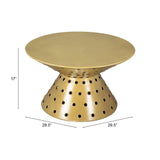 Electron Coffee Table Gold Coffee Tables LOOMLAN By Zuo Modern