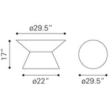 Electron Coffee Table Gold Coffee Tables LOOMLAN By Zuo Modern