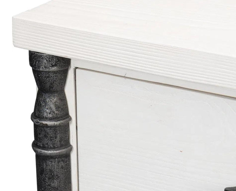 Elegance Nightstand White Nightstands LOOMLAN By Sarreid