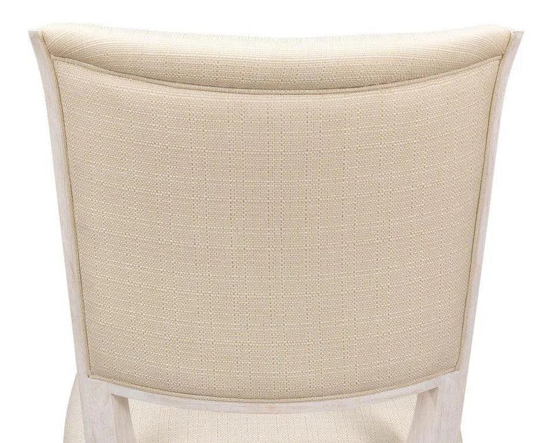 Elegant Fabric Upholstered Dining Side Chair (Set Of 2)