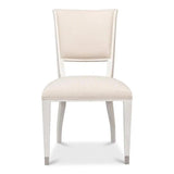 Elegant Fabric Upholstered Dining Side Chair (Set Of 2)