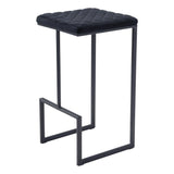 Element Barstool Black Bar Stools LOOMLAN By Zuo Modern