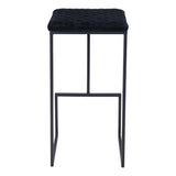 Element Barstool Black Bar Stools LOOMLAN By Zuo Modern