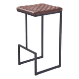 Element Barstool Brown Bar Stools LOOMLAN By Zuo Modern