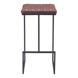 Element Barstool Brown Bar Stools LOOMLAN By Zuo Modern