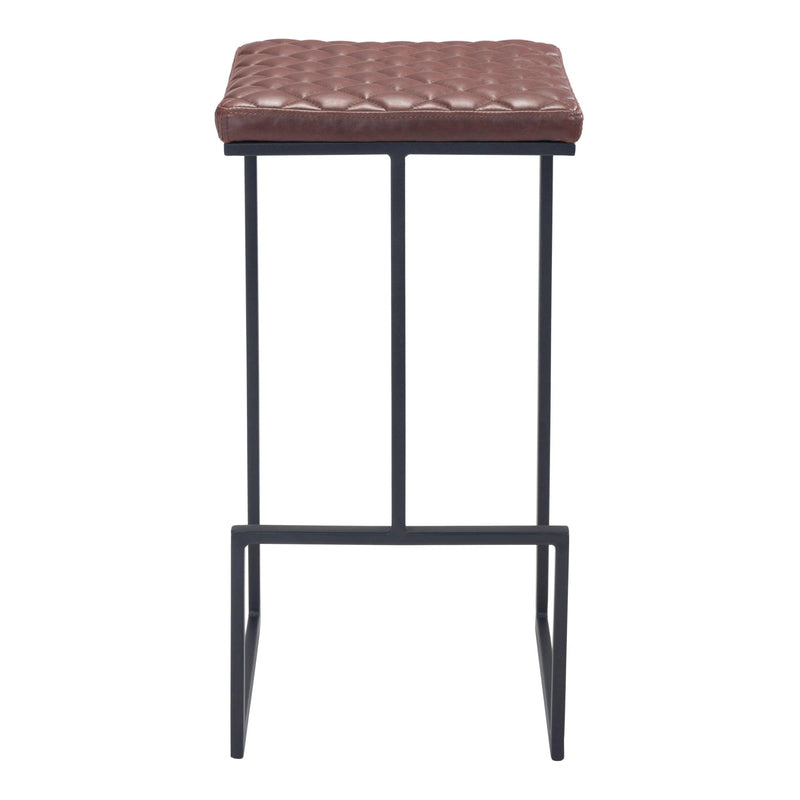 Element Barstool Brown Bar Stools LOOMLAN By Zuo Modern