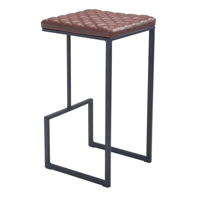 Element Barstool Brown Bar Stools LOOMLAN By Zuo Modern