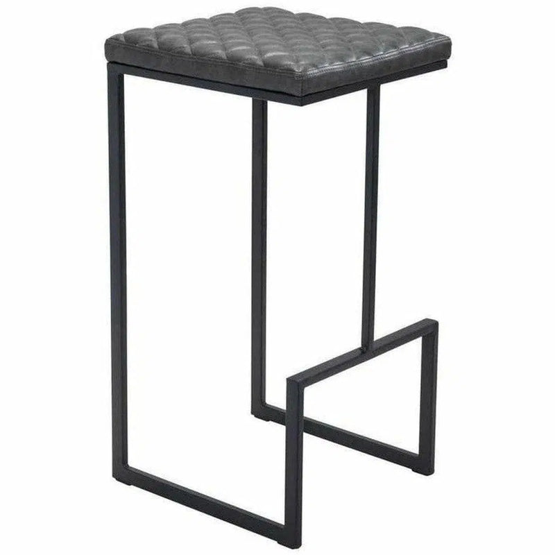 Element Barstool Gray Bar Stools LOOMLAN By Zuo Modern