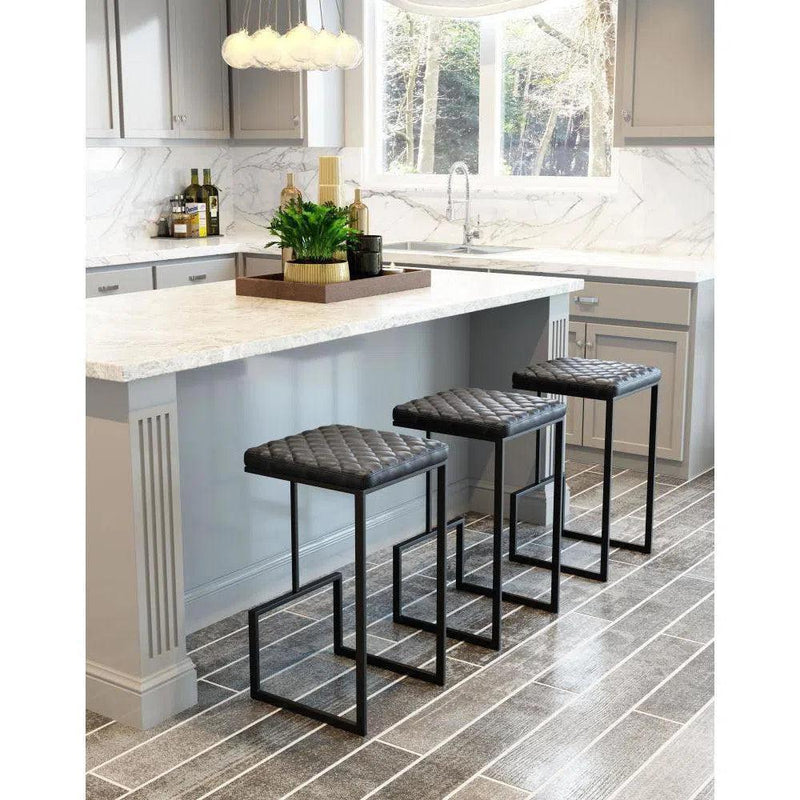 Element Barstool Gray Bar Stools LOOMLAN By Zuo Modern