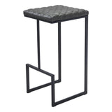 Element Barstool Gray Bar Stools LOOMLAN By Zuo Modern