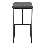 Element Barstool Gray Bar Stools LOOMLAN By Zuo Modern