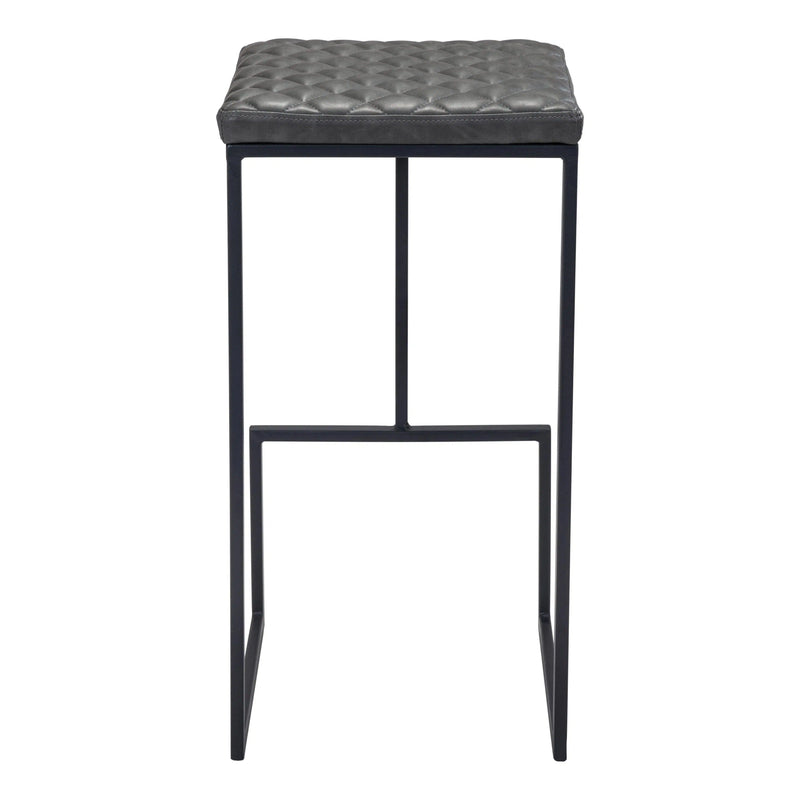 Element Barstool Gray Bar Stools LOOMLAN By Zuo Modern