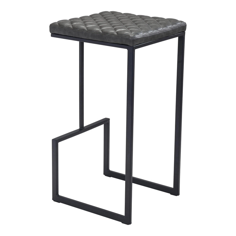 Element Barstool Gray Bar Stools LOOMLAN By Zuo Modern