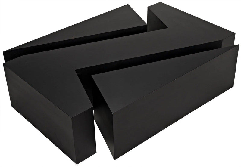 Element Black Steel Geometric Coffee Table Coffee Tables LOOMLAN By Noir