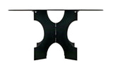 Element Dining Table, Black Metal Dining Tables LOOMLAN By Noir