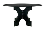 Element Dining Table, Black Metal Dining Tables LOOMLAN By Noir