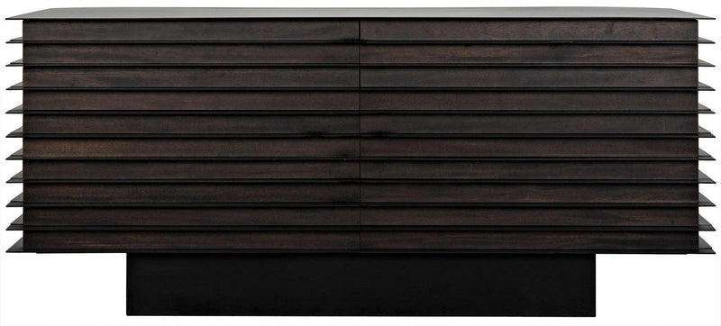 Elevation Sideboard, Ebony Walnut with Steel Sideboards LOOMLAN By Noir