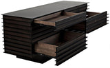 Elevation Sideboard, Ebony Walnut with Steel Sideboards LOOMLAN By Noir