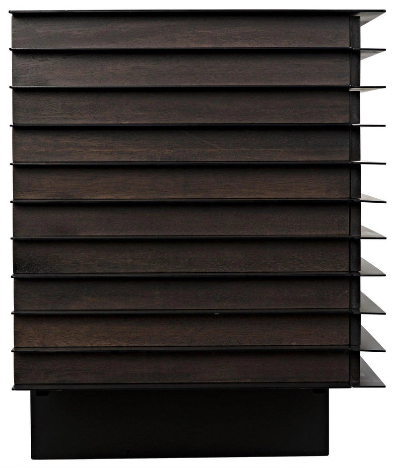 Elevation Sideboard, Ebony Walnut with Steel Sideboards LOOMLAN By Noir