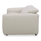 Eli Power Polyester and Solid Wood Ivory Recliner Sofa Sofas & Loveseats LOOMLAN By Moe's Home