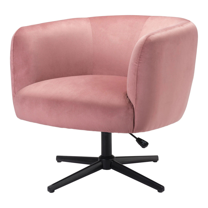 Elia Accent Chair Pink Accent Chairs LOOMLAN By Zuo Modern