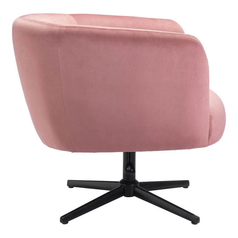 Elia Accent Chair Pink Accent Chairs LOOMLAN By Zuo Modern