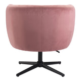 Elia Accent Chair Pink Accent Chairs LOOMLAN By Zuo Modern