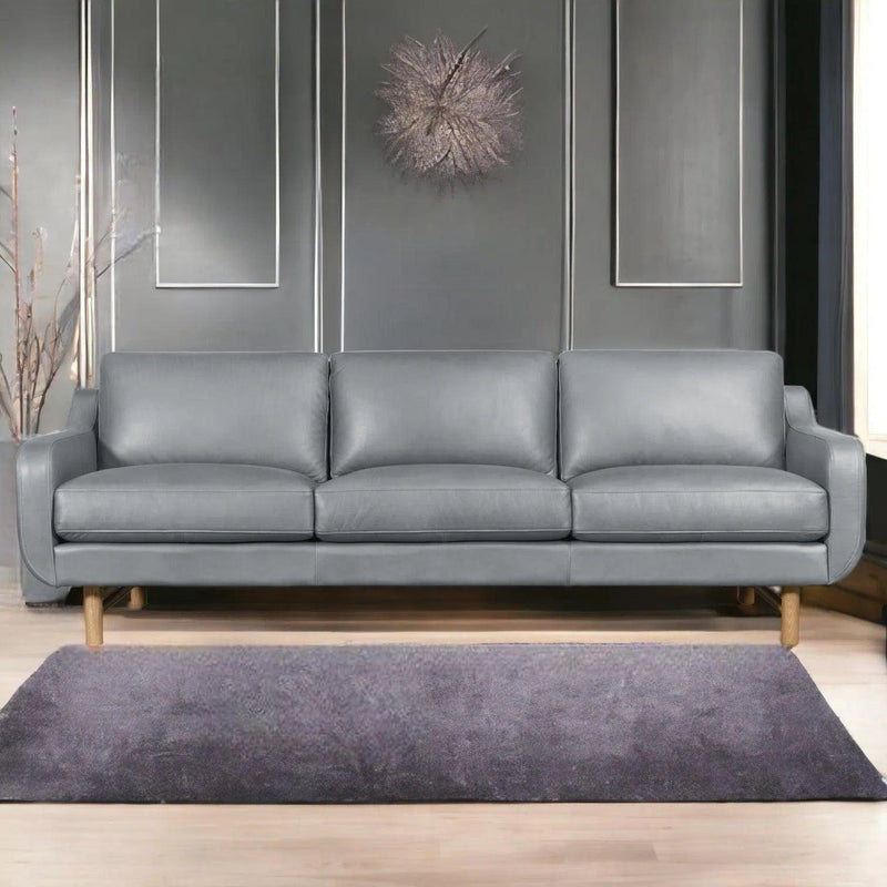 Elise Full Aniline Leather Sofa Handcrafted for Sustainability and Luxury Sofas & Loveseats LOOMLAN By One For Victory