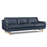 Elise Full Aniline Leather Sofa Handcrafted for Sustainability and Luxury Sofas & Loveseats LOOMLAN By One For Victory