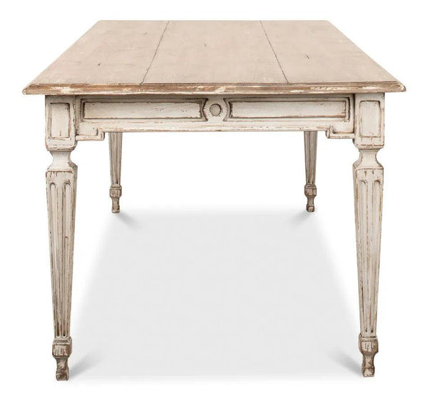 Elise Rectangle Dining Table Seats 6 Grey Natural Dining Tables LOOMLAN By Sarreid