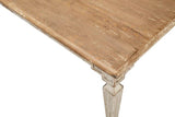 Elise Rectangle Dining Table Seats 6 Grey Natural Dining Tables LOOMLAN By Sarreid