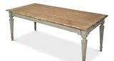 Elise Rectangle Dining Table Seats 6 Sage Natural Dining Tables LOOMLAN By Sarreid