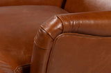 Elite Wing Lounge Leather Accent Chair Accent Chairs LOOMLAN By Sarreid