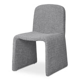 Ella Polyester Upholstered Armless Dining Chair Dining Chairs LOOMLAN By Moe's Home